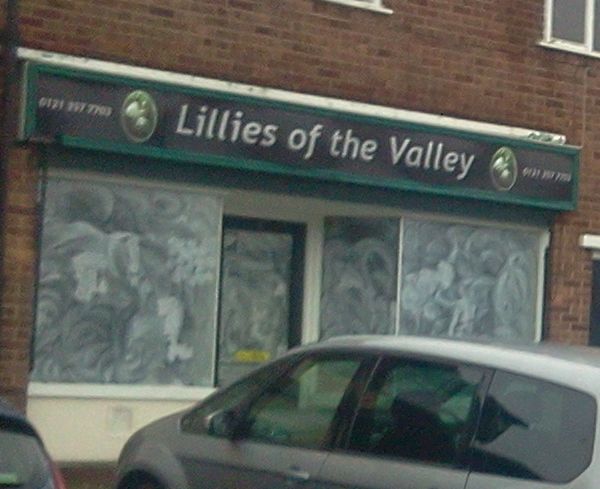 Lillies of the valley shop in Bowstoke Road