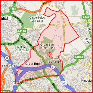 Great Barr Parish Boundary